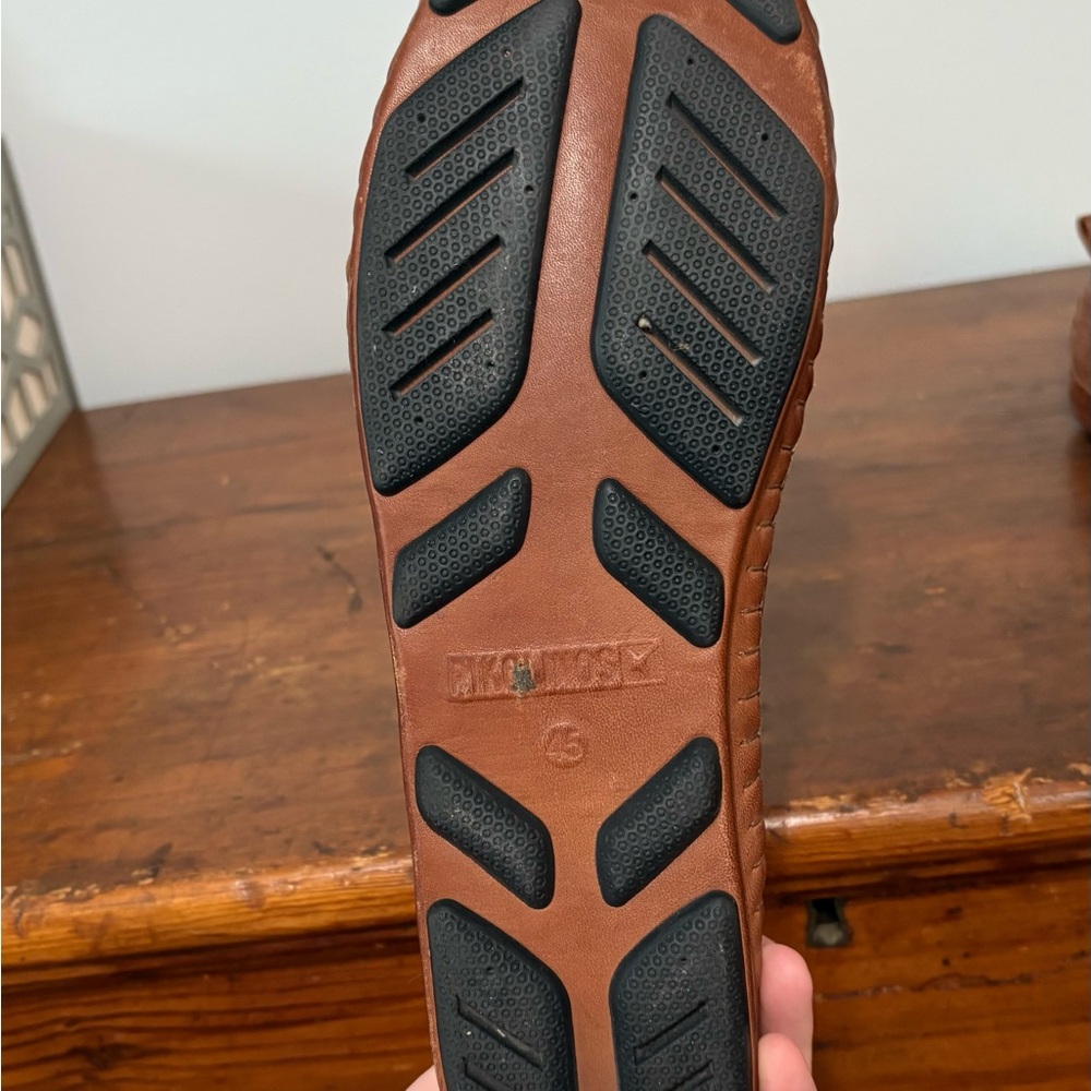 PIKOLINOS Tan Perforated Slip-On Loafers - Picture 8 of 11
